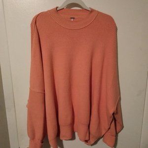 Free People Easy Street tunic size large oversized pullover sweater